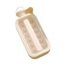 Molde De Silicone Transparente Para Fazer Gelo Portátil 2 Em 1 Dobrável Bandeja De Cubos De Gelo