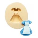 Molde de silicone vestido para decorar f213