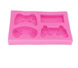 Molde de silicone video game para decorar f458