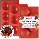 Molde de silicone Walfos Extra Large Semi Sphere de 5 cavidades x3