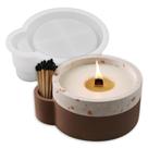 Molde de silicone Wehous para porta-velas, resina e cimento