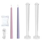 Molde de vela Craft Mold Ruiao Candle Mold 26 cm, pacote com 2 unidades