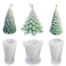 Molde de vela de silicone Craft Mold Furimuk 3D para árvore de Natal