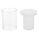 Molde de vela HEALLILY, cilíndrico oco, resina de silicone, artesanato