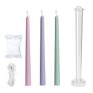 Molde de vela Ruiao Classic Tall Taper Transparente Plastic 26cm