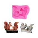 Molde Flexível De Silicone Em Formato De Cabeça De Gato Para Escova De Cabelo, Chocolate, Sabonete,