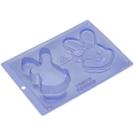 Molde / Forma acetato coelha porta joias pascoa chocolate
