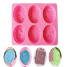Molde Forma Silicone Sabonete 6 Cavidades Saboaria Sabão