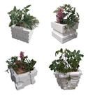 Molde Forma Vaso 16x15 Kit 4 Formas Abs 2mm P/ Cimento Gesso