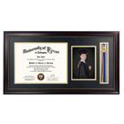 Molde Graduation Mall Mahogany para foto de 8,5x11 Certificado 5x7
