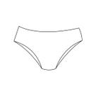 Molde lingerie calcinha básica tamanho P ao GG by Marlene Mukai