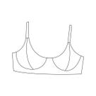 Molde lingerie sutiã com recorte vertical tamanho P ao GG by Marlene Mukai