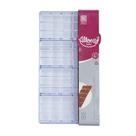 Molde para barra de chocolate transparente 4 cavidades
