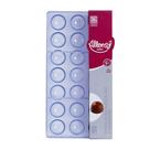 Molde para bombons poliestireno Margaridas 21 cavidades