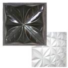 Molde Para Gesso Faz Placa Gesso 3d 28x28cm Pétala Com Flor