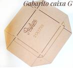 Molde para montar caixa de papel G