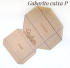 Molde para montar caixa de papel