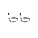 Molde para Ovo Frito Redondo Forma Inox Lanchonete 8,5cm 2un