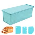 Molde para Pan Pullman Spmarkt Azul de 33 cm con Tapa de Acero al Carbón