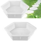 Molde para pedra de jardim Verdanzia 15/14,5 cm hexagonal, kit com 2 unidades Molde para pedra de jardim Verdanzia 15/14,5 cm hexagonal, kit com 2 unidades