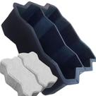 Molde para Piso Intertravado em Concreto Alta Durabilidade para Calçadas Jardins e Pavimentação 24x10x6cm