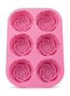 Molde para Sabonete Artesanal formato de Rosas com 6 cavidades Molde para Sabonete Artesanal formato de Rosas com 6 cavidades