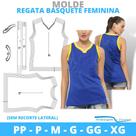 Molde regata basquete feminina, modelagem&diversos, correios