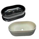 Molde Retangular Dentado com Borda Lisa - 47x28,5x12 cm Molde Retangular Dentado com Borda Lisa - 47x28,5x12 cm