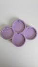Molde Silicone 4 Círculos 7cm Resina Pingente
