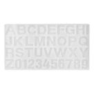 Molde Silicone Alfabeto Invertido Letras Resina Transparente