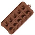 Molde Silicone Chocolate Bombom Doce Pato Coelho Urso 21.5cm