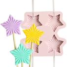 Molde Silicone Confeitaria Artesanal Estrela Wave 4cmx5cm