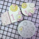 Molde Silicone Flores Primavera Girassol Mini