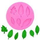 Molde Silicone Folhas Folha Folhagem Plantas Arvore Fondant