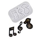 Molde Silicone Letras Nota Musical Resina Artesanato Fondant