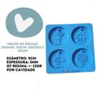 Molde Silicone Para Resina - Religioso 4 Cavidades - Orixás OSSAIN, OGUM, OXÓSSI E OXUM
