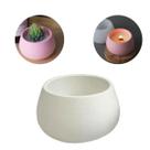 Molde Silicone Vaso Redondo Pequeno Resina Gesso Cimento