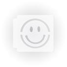 Molde Stencil Carinha Sorridente 53 cm Branco em Plástico Mylar