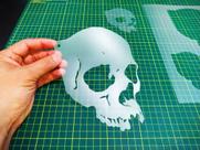 Molde Stencil Caveiras para Pinturas - 2R08 Molde Stencil Caveiras para Pinturas - 2R08
