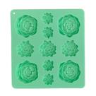 Molde suculento de silicone de 11 cavidades para chocolates e artesanato