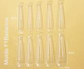 Molde Unha Profissional Nail F1 Bailarina Natural Stiletto