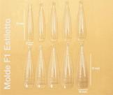 Molde Unha Profissional Nail F1 Bailarina Natural Stiletto