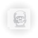 Molde Vazado Cabeça de Frankenstein 33 cm Plástico Mylar Branco