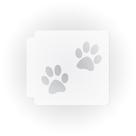 Molde Vazado de Pegadas de Patas 28 cm Branco em Plástico Mylar