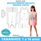 MOLDE vestido basico infantil, MODELAGEM&DIVERSOS, CORREIOS