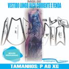 Molde vestido longo fenda, modelagem&diversos, p-xg correios Molde vestido longo fenda, modelagem&diversos, p-xg correios