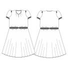 Molde vestido pregas no decote tamanho PP ao EXG by Maísa Rasche Molde vestido pregas no decote tamanho PP ao EXG by Maísa Rasche