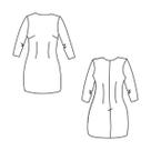 Molde vestido tubinho tamanho 46 ao 52 by Marlene Mukai