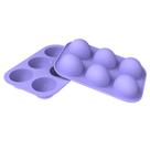 Moldes de meia esfera de silicone de 6 cavidades para mousse e chocolate