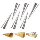 Moldes de panelas de bolo 6pcs croissants moldes de rolo de cone de tubo cônico